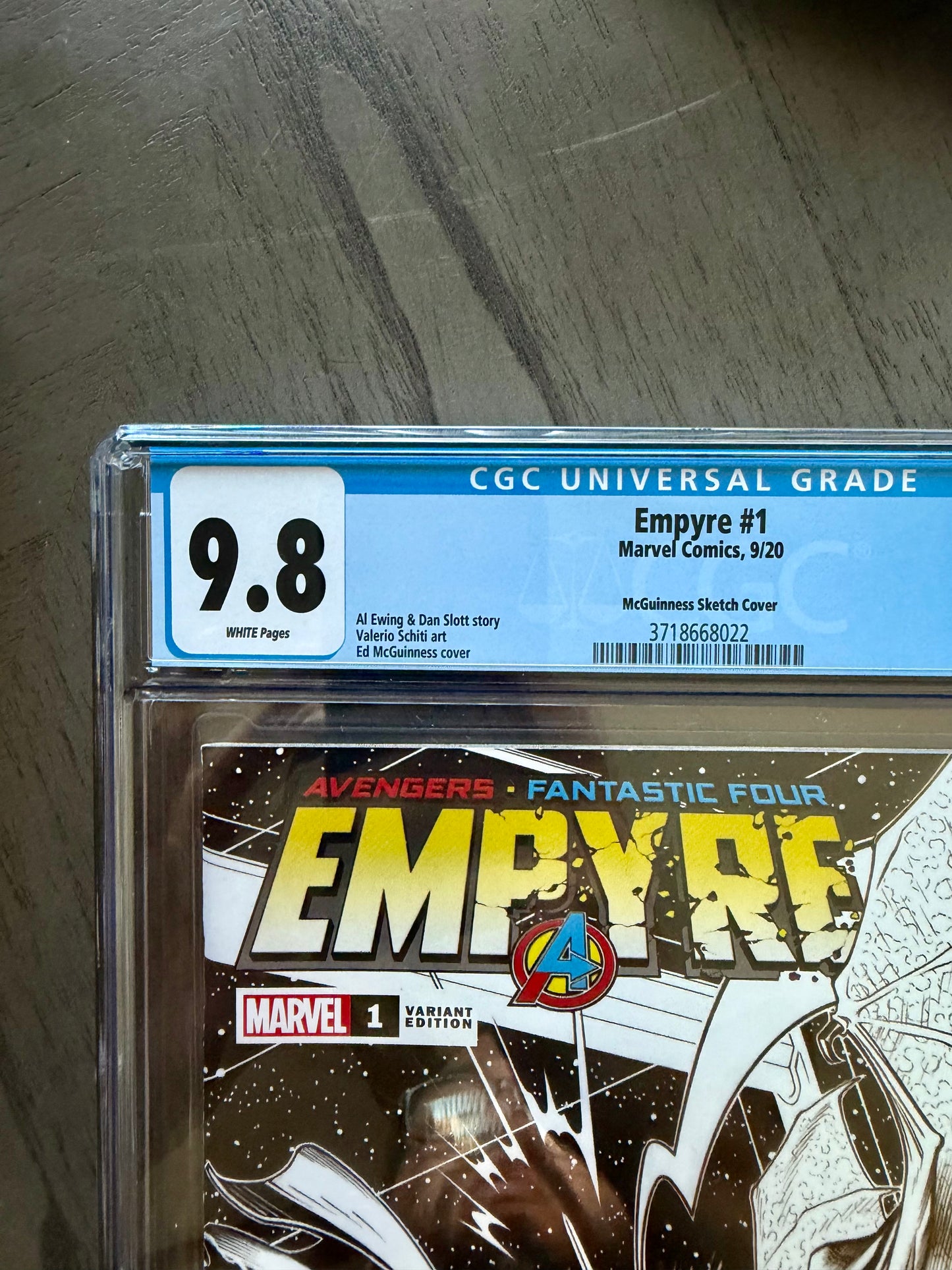 EMPYRE #1 CGC 9.8 WP 1 Per Store Sketch Variant McGuinness Avengers Marvel 2020