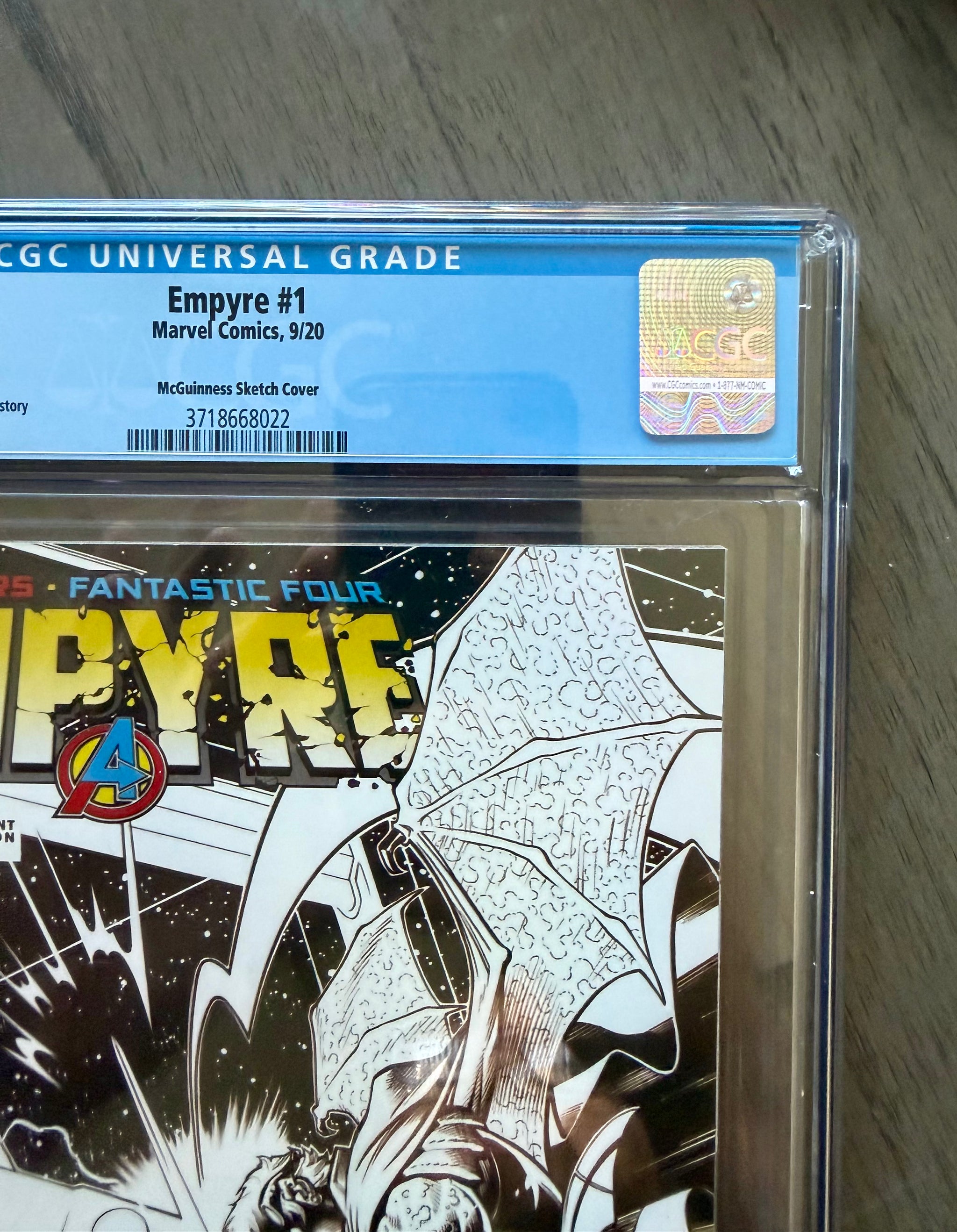 EMPYRE #1 CGC 9.8 WP 1 Per Store Sketch Variant McGuinness Avengers Marvel 2020