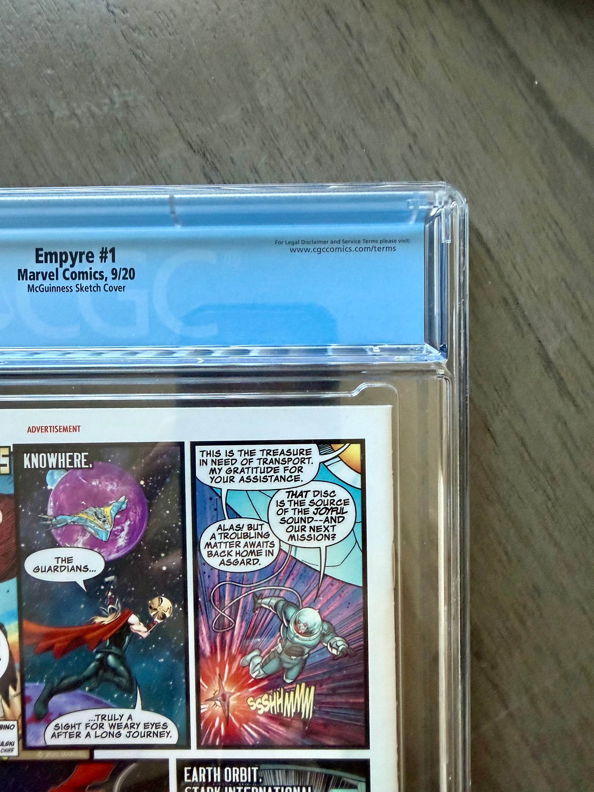 EMPYRE #1 CGC 9.8 WP 1 Per Store Sketch Variant McGuinness Avengers Marvel 2020