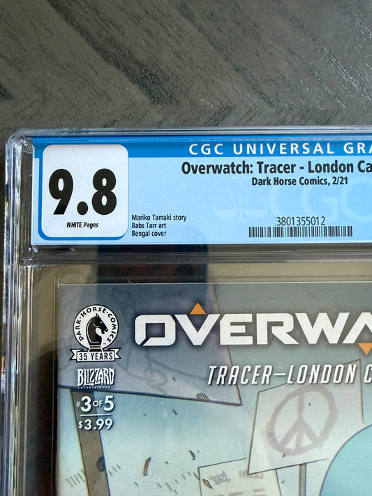 OVERWATCH TRACER LONDON CALLING #3 CGC 9.8 WP Cover A Bengal Dark Horse 2020