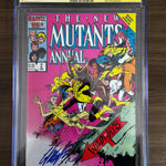 NEW MUTANTS ANNUAL #2 SIGNED BY CHRIS CLAREMONT 1ST APP OF US PSYLOCKE VAR CBCS 9.8 SS YELLOW LABEL [IN STOCK]