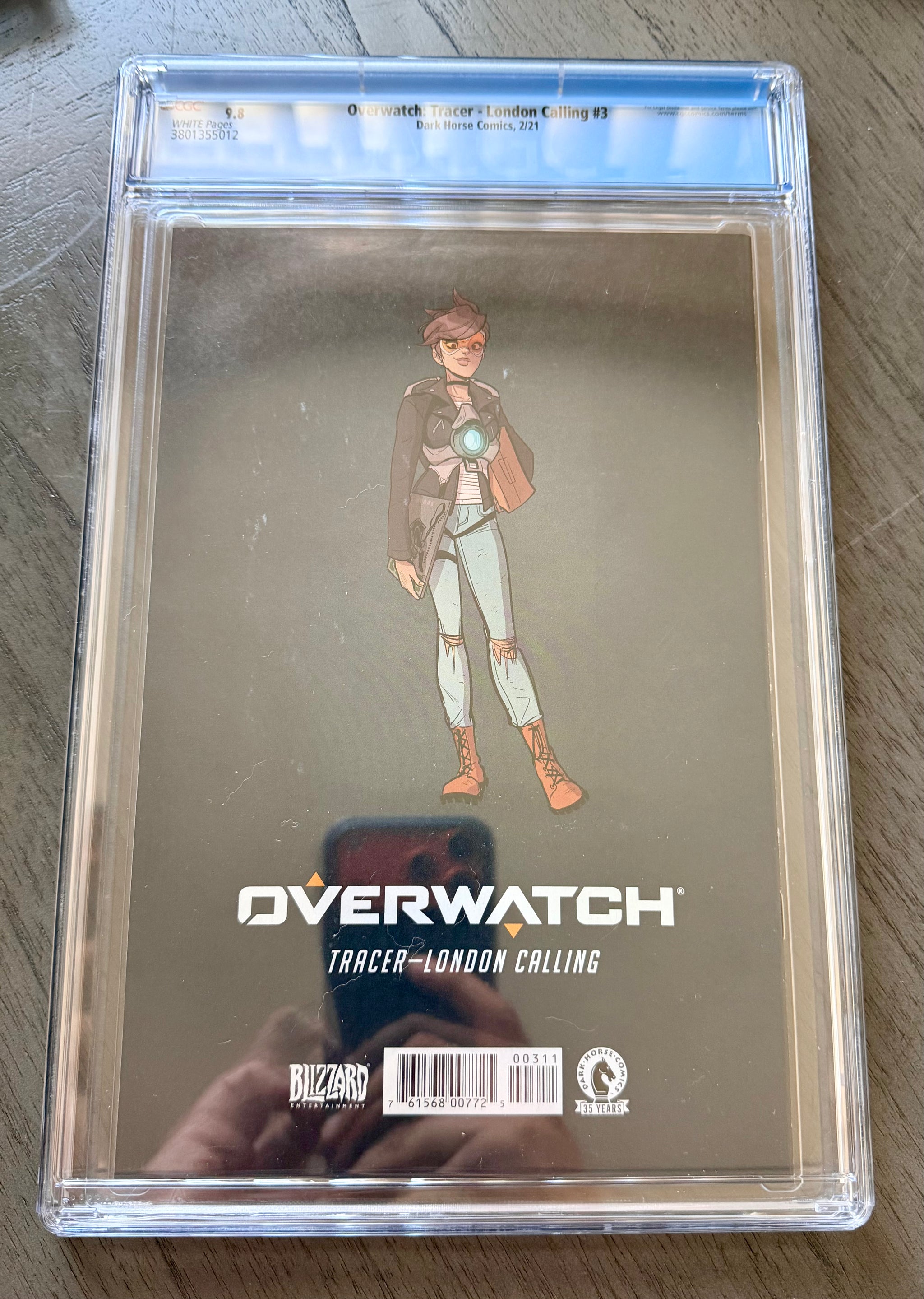 OVERWATCH TRACER LONDON CALLING #3 CGC 9.8 WP Cover A Bengal Dark Horse 2020