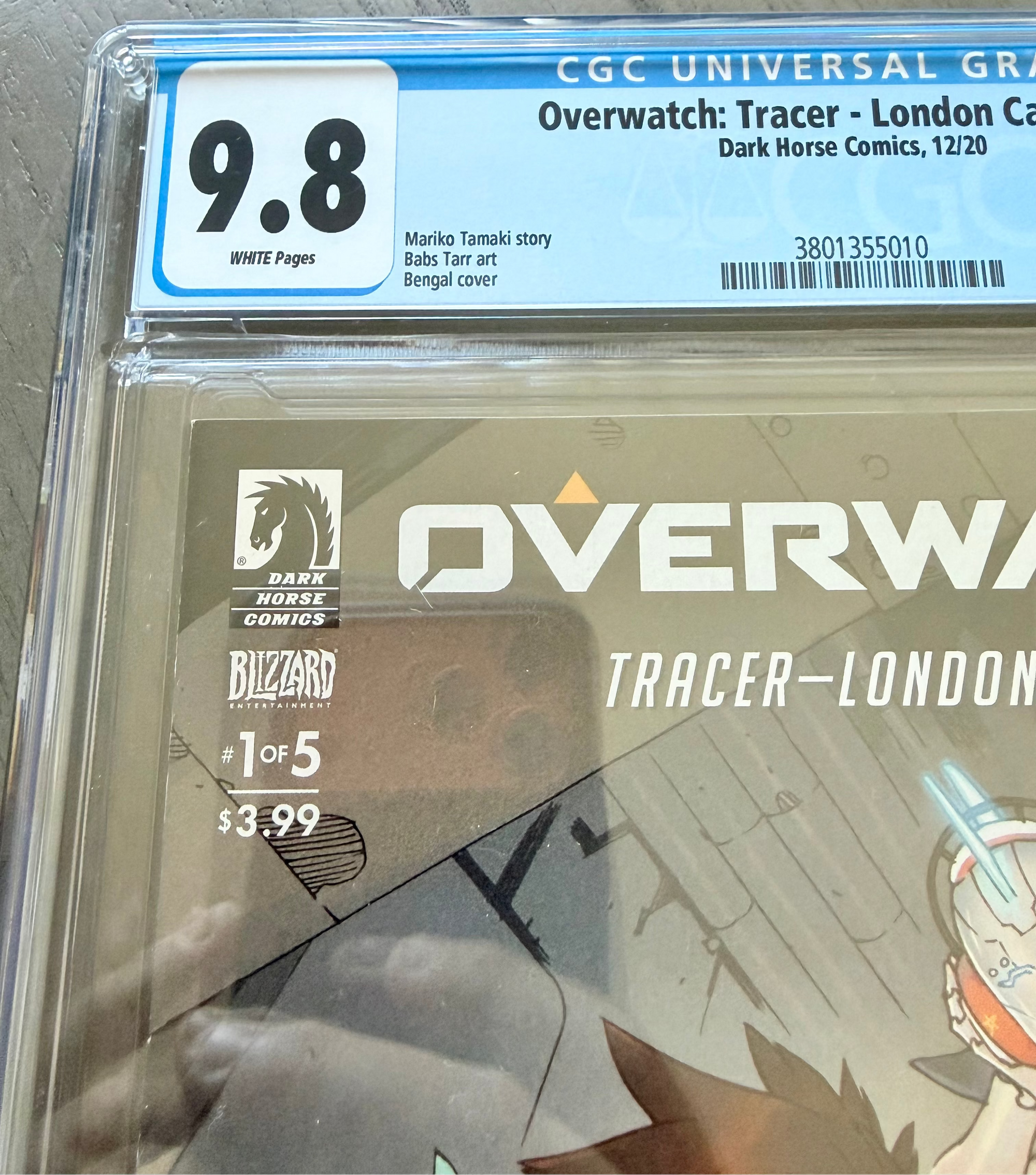OVERWATCH TRACER LONDON CALLING #1 CGC 9.8 WP Cover A Bengal Dark Horse 2020