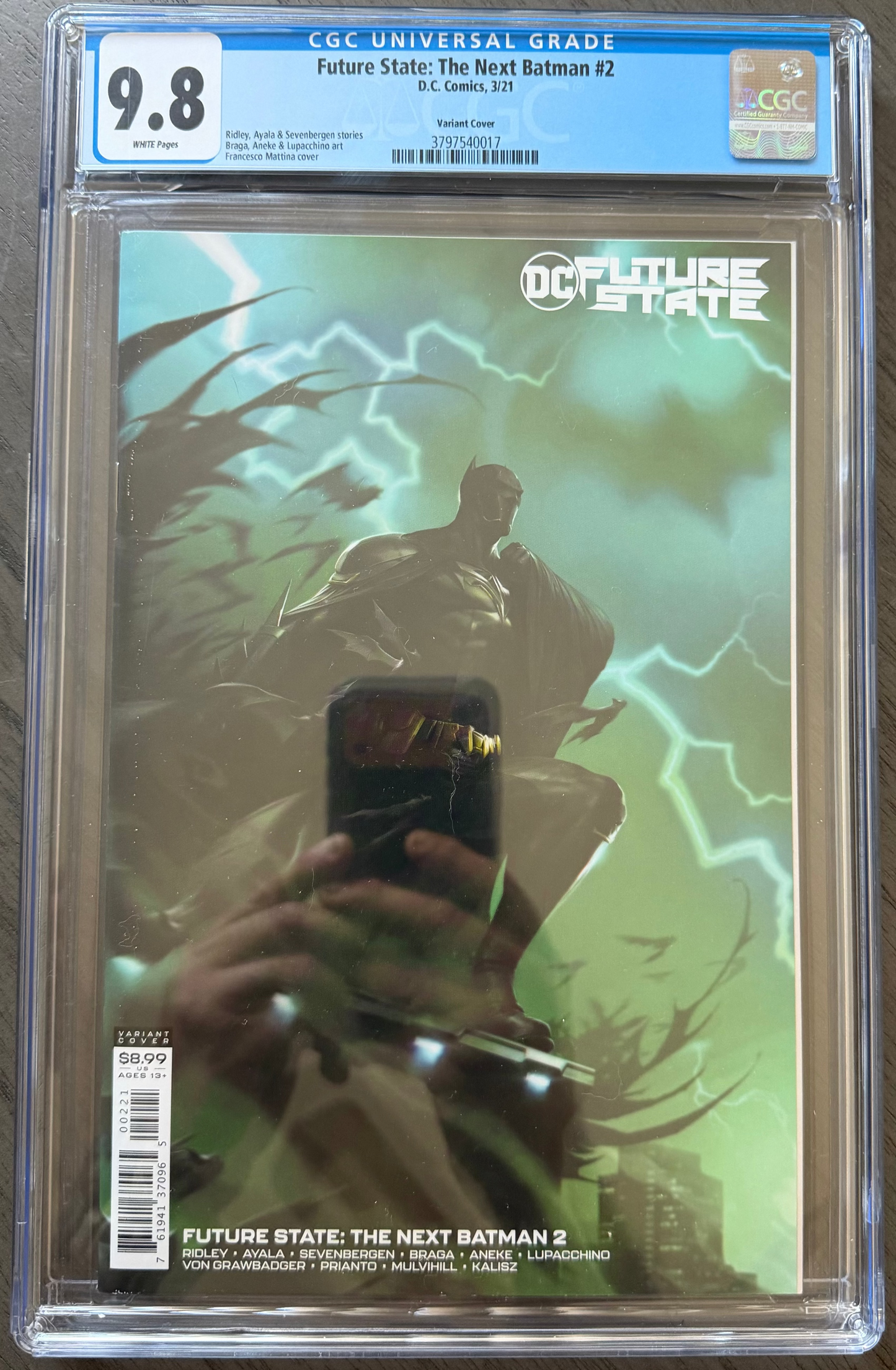 FUTURE STATE: THE NEXT BATMAN #2 CGC 9.8 Francesco Mattina Variant Cover B