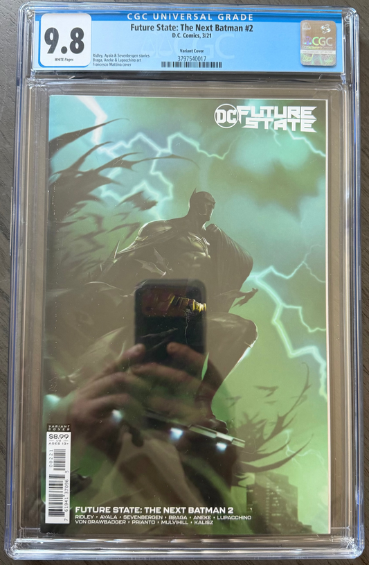 FUTURE STATE: THE NEXT BATMAN #2 CGC 9.8 Francesco Mattina Variant Cover B