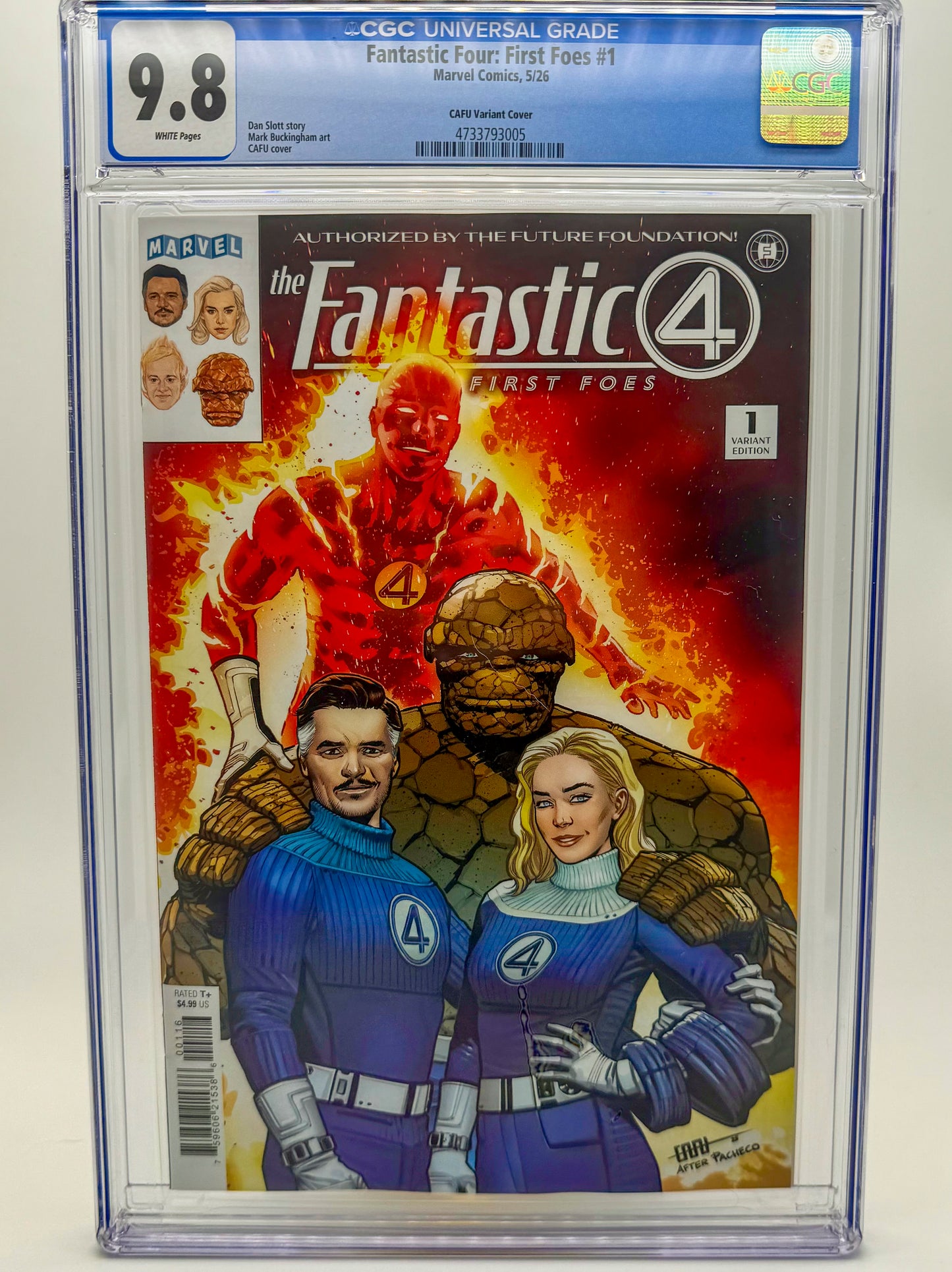Fantastic Four: First Foes #1 CGC 9.8 Cafu 1:25 Incentive Variant MCU 2026