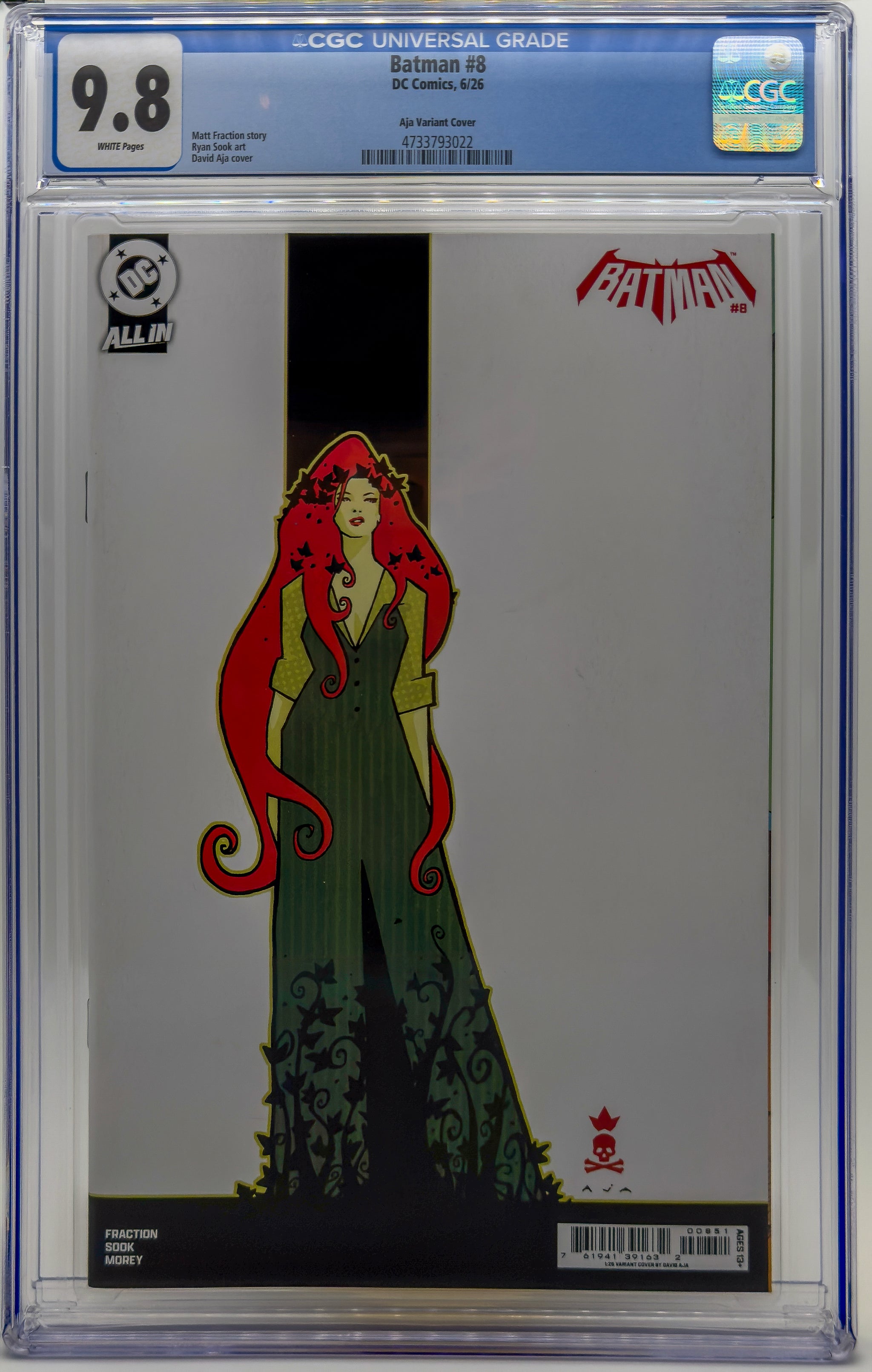 Batman #8 CGC 9.8 David Aja 1:25 Ratio Variant Poison Ivy Matt Fraction 2026 DC