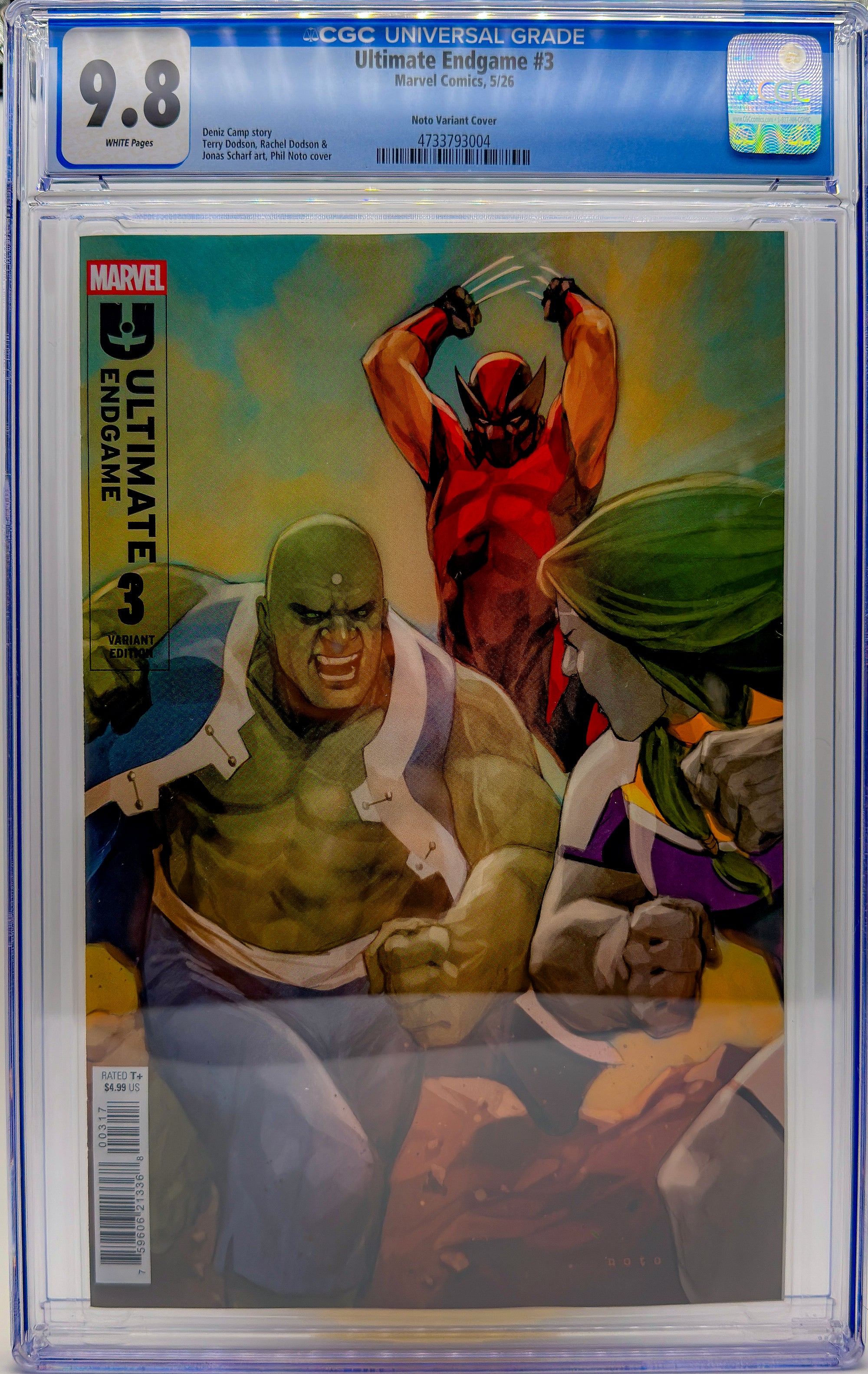 Ultimate Endgame #3 CGC 9.8 Phil Noto 1:25 Ratio Variant Marvel 2026 Key