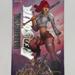 [SIGNED by David Nakayama] IMMORTAL RED SONJA #1 DAVID NAKAYAMA EXCLUSIVE FOIL STAMPED LOGO VAR (11/30/2022)