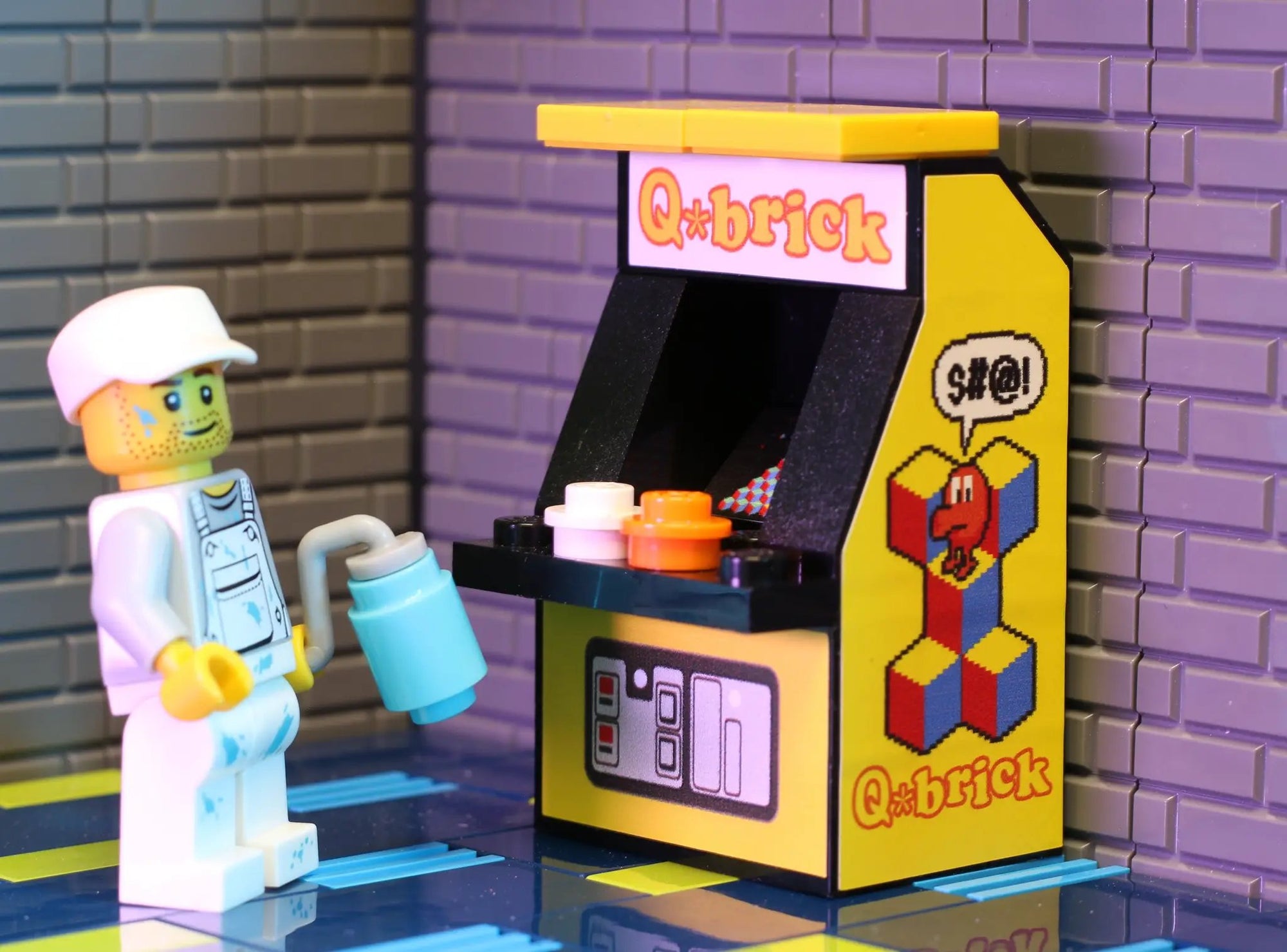 Q*Brick Classic Arcade Machine by B3 Customs