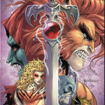 Comic book image of Thundercats #6 Purple Virgin Jams Fortress by Tyler Kirkham, SDCC exclusive, published by Jams Fortress Comics.