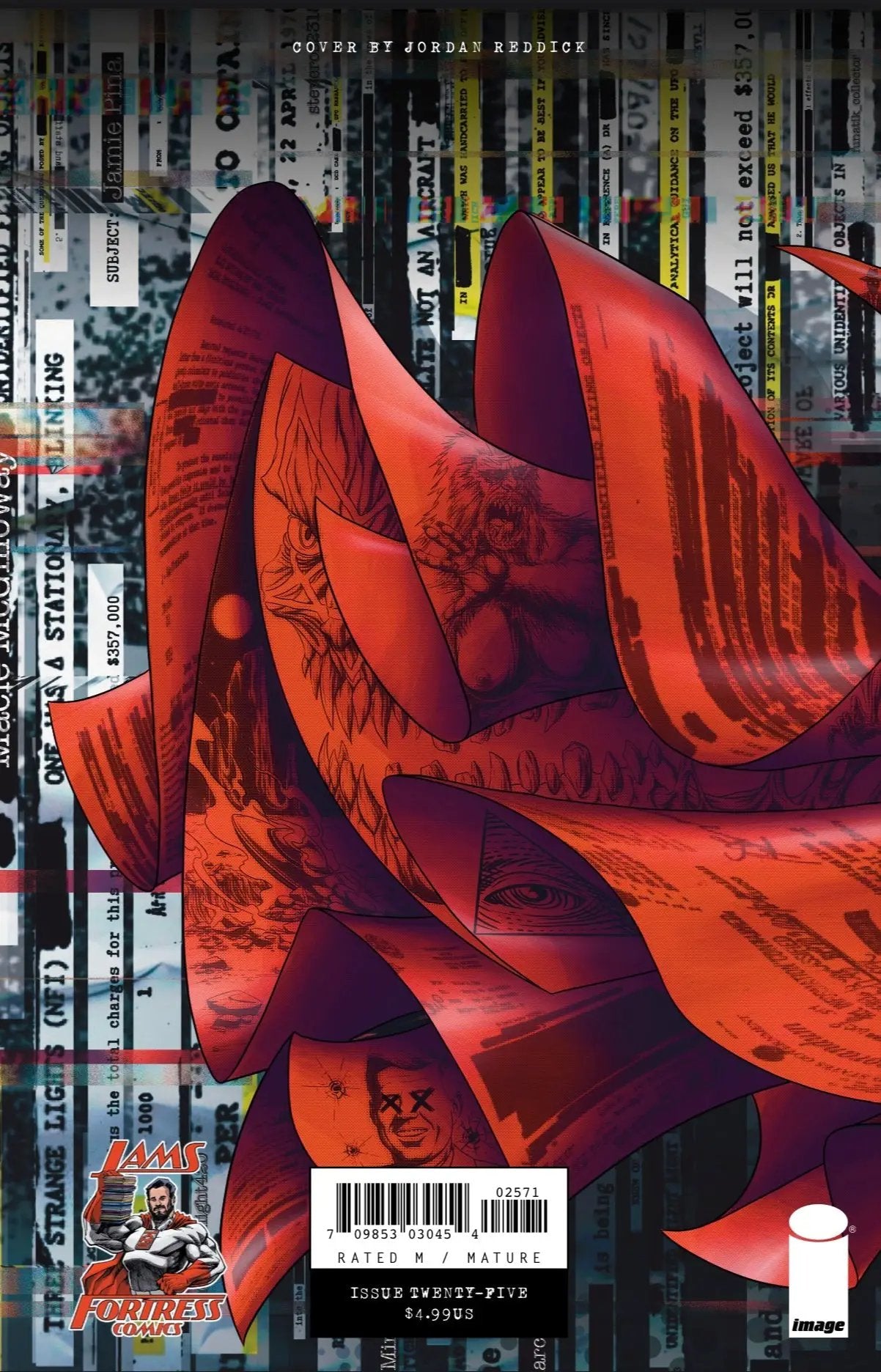 DEPARTMENT OF TRUTH 25 WRAP AROUND COVER JAMS FORTRESS EXCLUSIVE, ART BY: JORDAN NOIR
