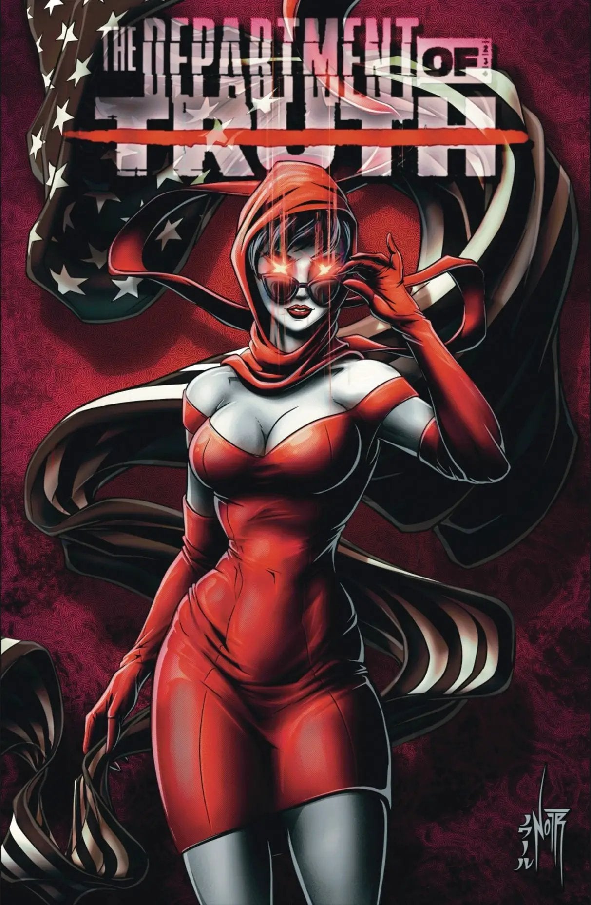 Trade exclusive comic book "Department of Truth #27" by Jams Fortress Comics, featuring cover art and branding.