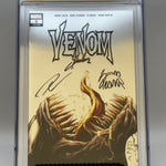 [SIGNED DONNY CATES | RYAN STEGMAN][FOIL] VENOM #3 UNKNOWN COMICS EXCLUSIVE FACSIMILE STEGMAN VAR [CGC 9.8 YELLOW LABEL][IN STOCK]