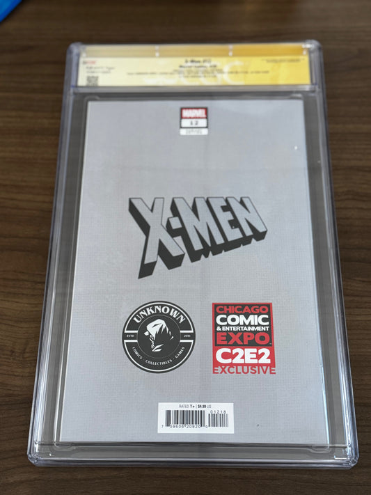 [SIGNED CGC 9.8 YELLOW LABLE] [16 TIMES SIGNED] X-Men #12 Unknown Comic Tyler Kirkham C2E2 2025 Exclusive Var [IN STOCK]