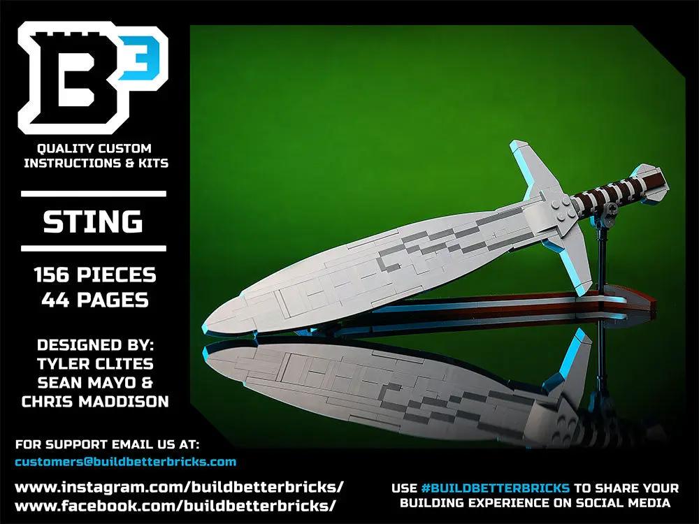 Sting Sword - Custom MOC made using LEGO parts by B3 Customs