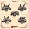 3d Printed Crimson Lords Jetpack Set #2 by Greytide Studio by Last Hope Miniatures