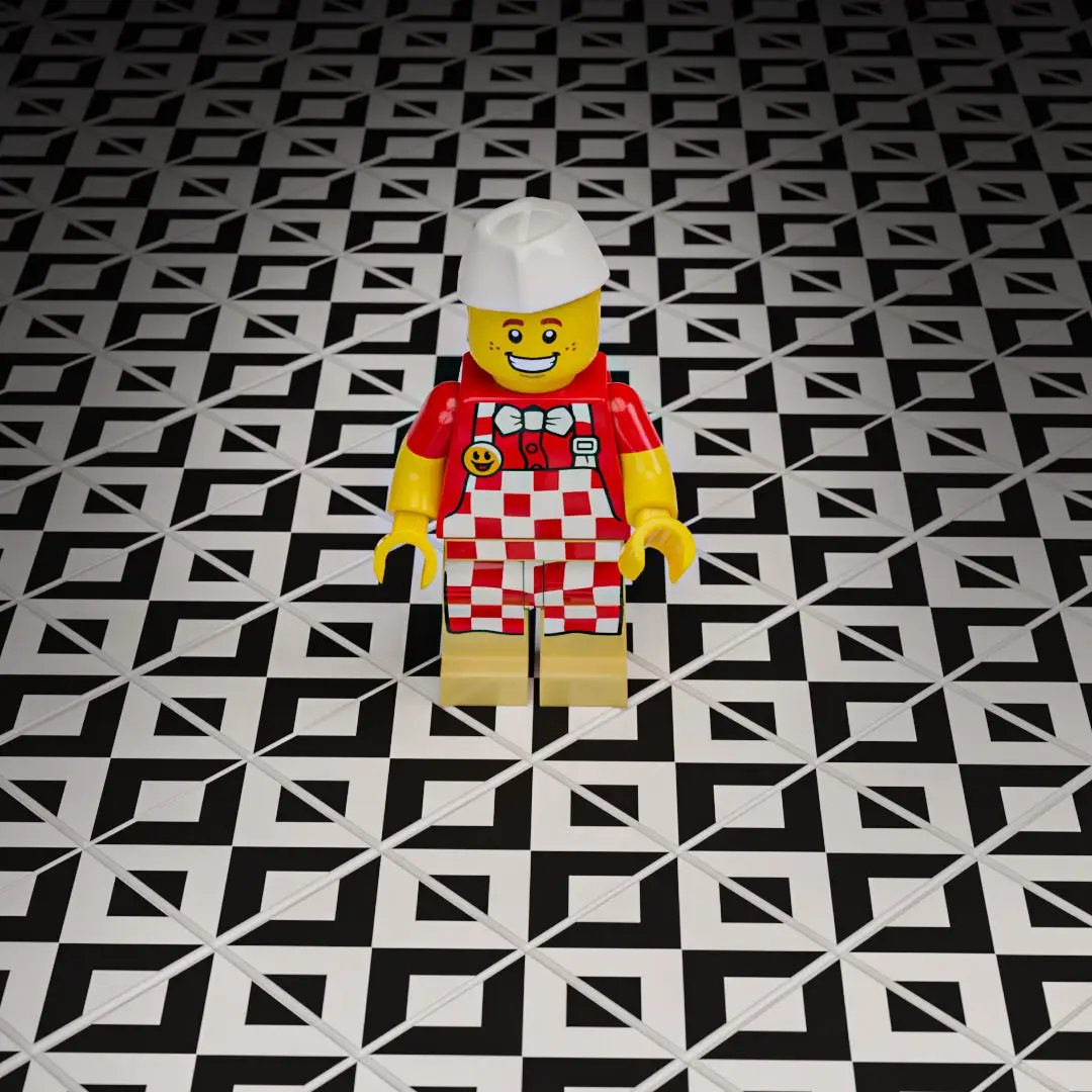 Black & White Kitchen / Diner Flooring - B3 Customs® Printed 2x2 Tile by B3 Customs