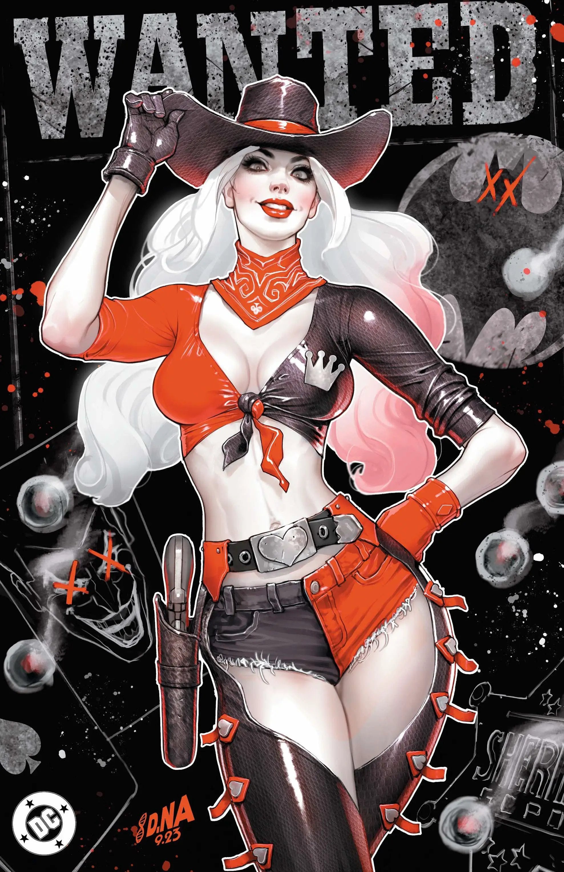 [FOIL] Harley Quinn #47 David Nakayama Exclusive Var PREMIUM HOWDY [BLACK] (02/19/2025) by Unknown Comic Books