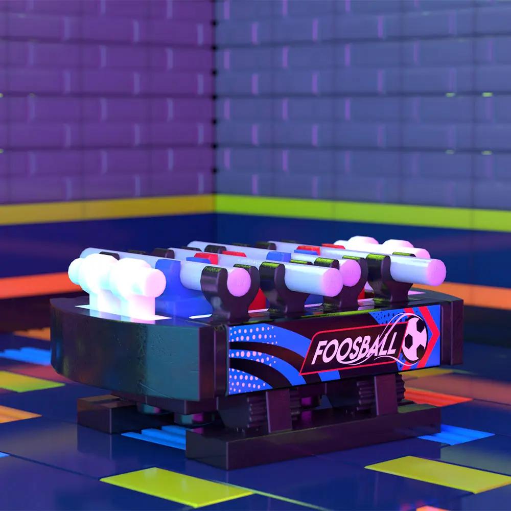 Foosball Table B3 Customs Arcade Building made using LEGO parts by B3 Customs