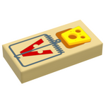 B3 Customs® Mouse Trap w/ Cheese (1x2 Tile) by B3 Customs