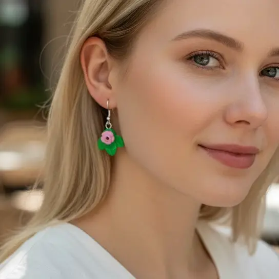 Flower Earrings by B3 Customs