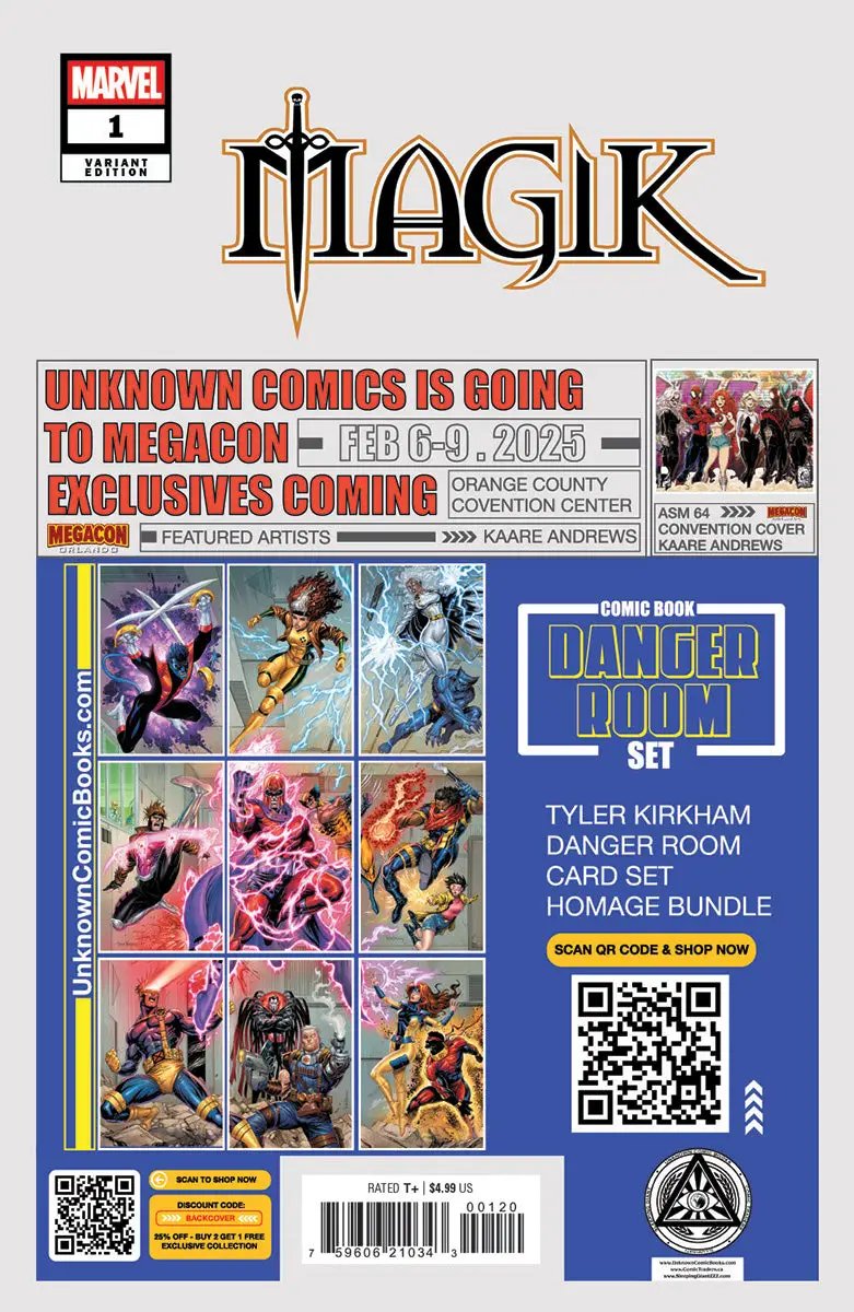 Magik #1 Unknown Comics Alexander Lozano Exclusive Virgin Var (01/08/2025) by Unknown Comic Books