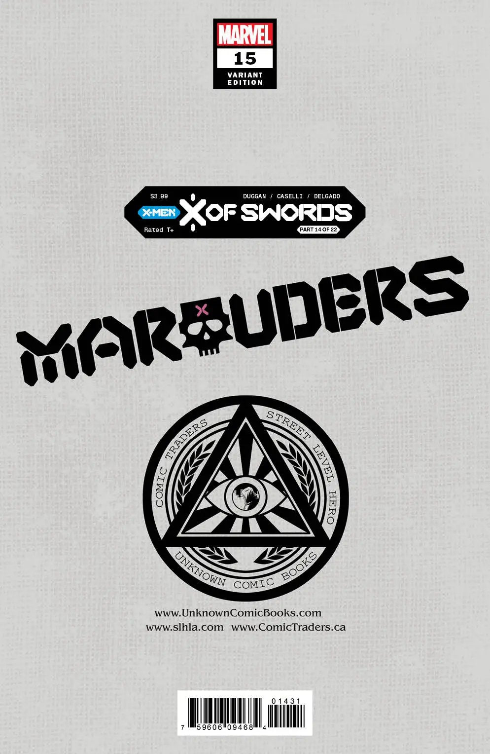 Marauders #15 Unknown Comic Dave Rapoza Exclusive Var Xos (11/11/2020) by Unknown Comic Books