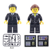 Army CID Agent Attire Figure - Male and Female Set - Mil-Blox
