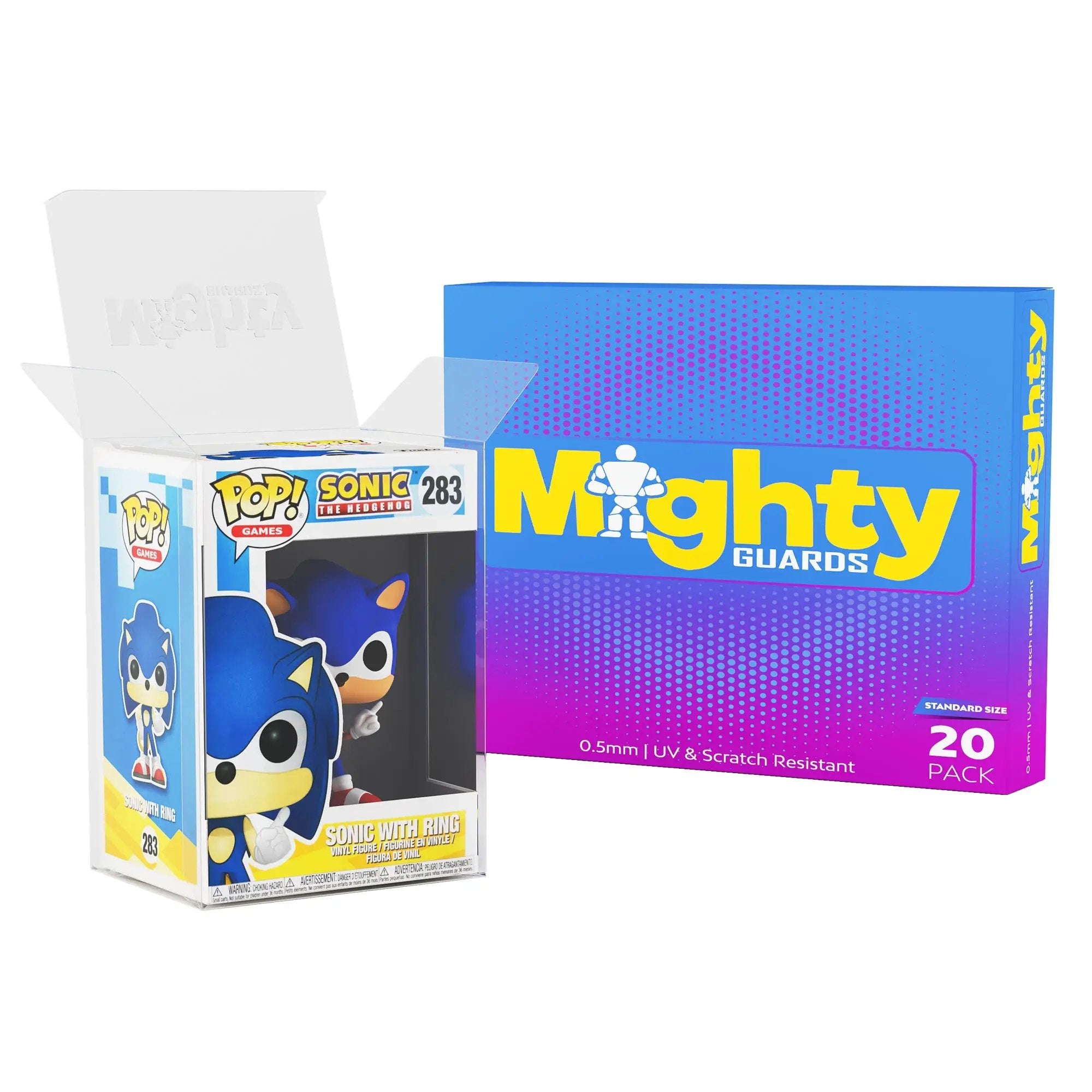 Set of 20 standard size Mighty Guards Pop! accessories by THE MIGHTY HOBBY SHOP, shown in a clear image.
