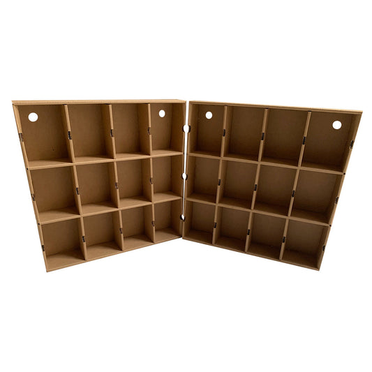 KUBBIE ECO BROWN (3x4) - In Box Display Case for Funko Pops, Wall Mountable & Stackable Pop Shelf (Cardboard)