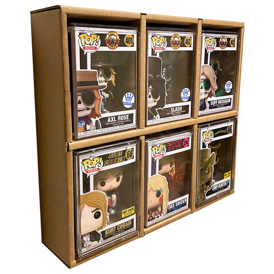 GRAIL KUBBIE BROWN (3x2) - In Box Display Case for Funko Pops in Acrylic Pop Shield Armor (Cardboard)