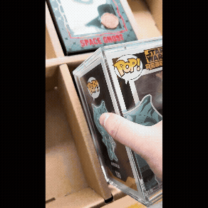 GRAIL KUBBIE BROWN (3x2) - In Box Display Case for Funko Pops in Acrylic Pop Shield Armor (Cardboard)