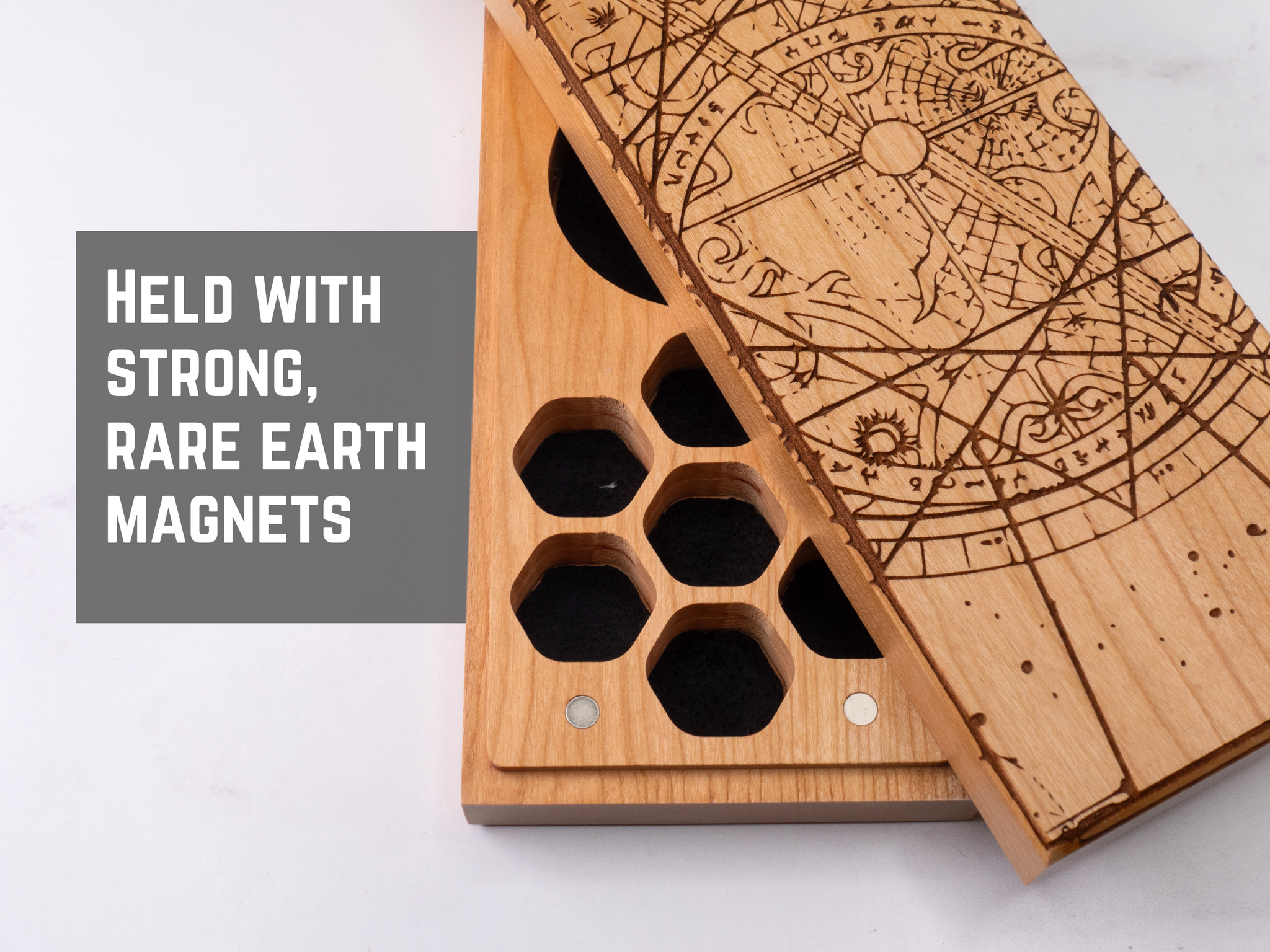 Astrolabe | Engraved Dual Hex Dice Vault
