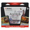 Two ready-to-play Magic: The Gathering Assassin’s Creed Beyond Starter Kit decks, featuring themed cards and artwork.