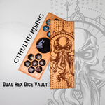Cthulhu Rising | Engraved Dual Hex Dice Vault
