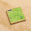 B3 Customs® Paris, France Map (2x2 Tile) by B3 Customs