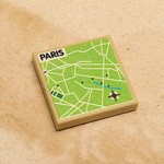 B3 Customs® Paris, France Map (2x2 Tile) by B3 Customs
