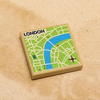 B3 Customs® London, England Map (2x2 Tile) by B3 Customs