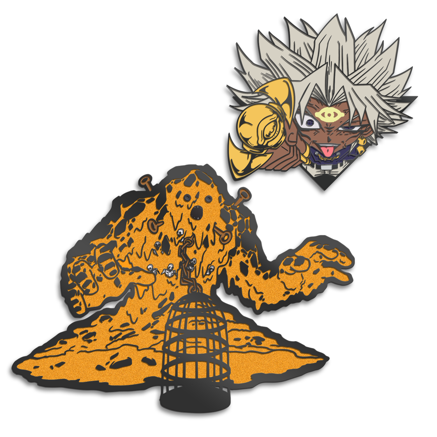 Marik + XL Lava Golem Pin Set by THE MIGHTY HOBBY SHOP