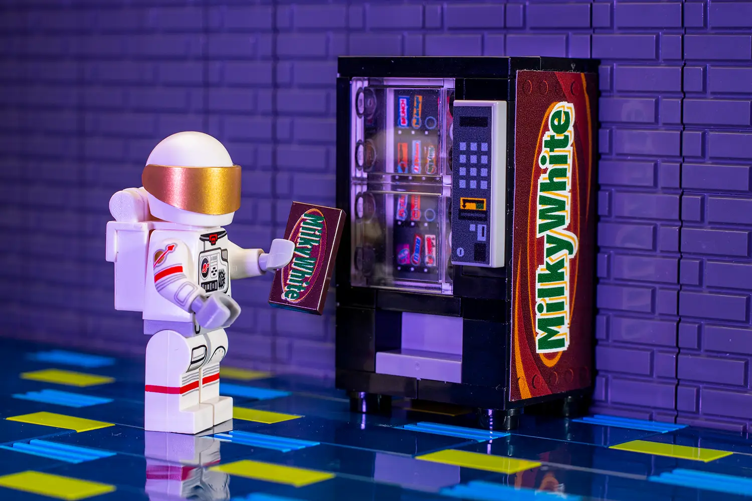 Milky White - B3 Customs® Candy Vending Machine by B3 Customs