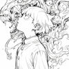 Mob Psycho 100 Coloring Page - Facing the Abyss Spirit Monster Art