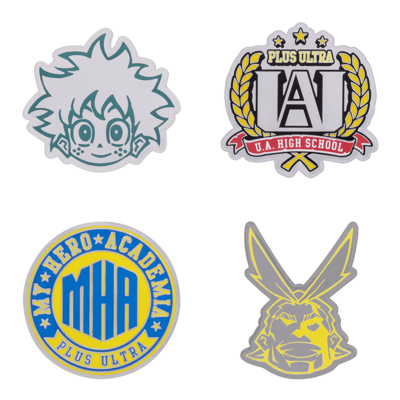 My Hero Academia 4-Pack Pin Set by THE MIGHTY HOBBY SHOP