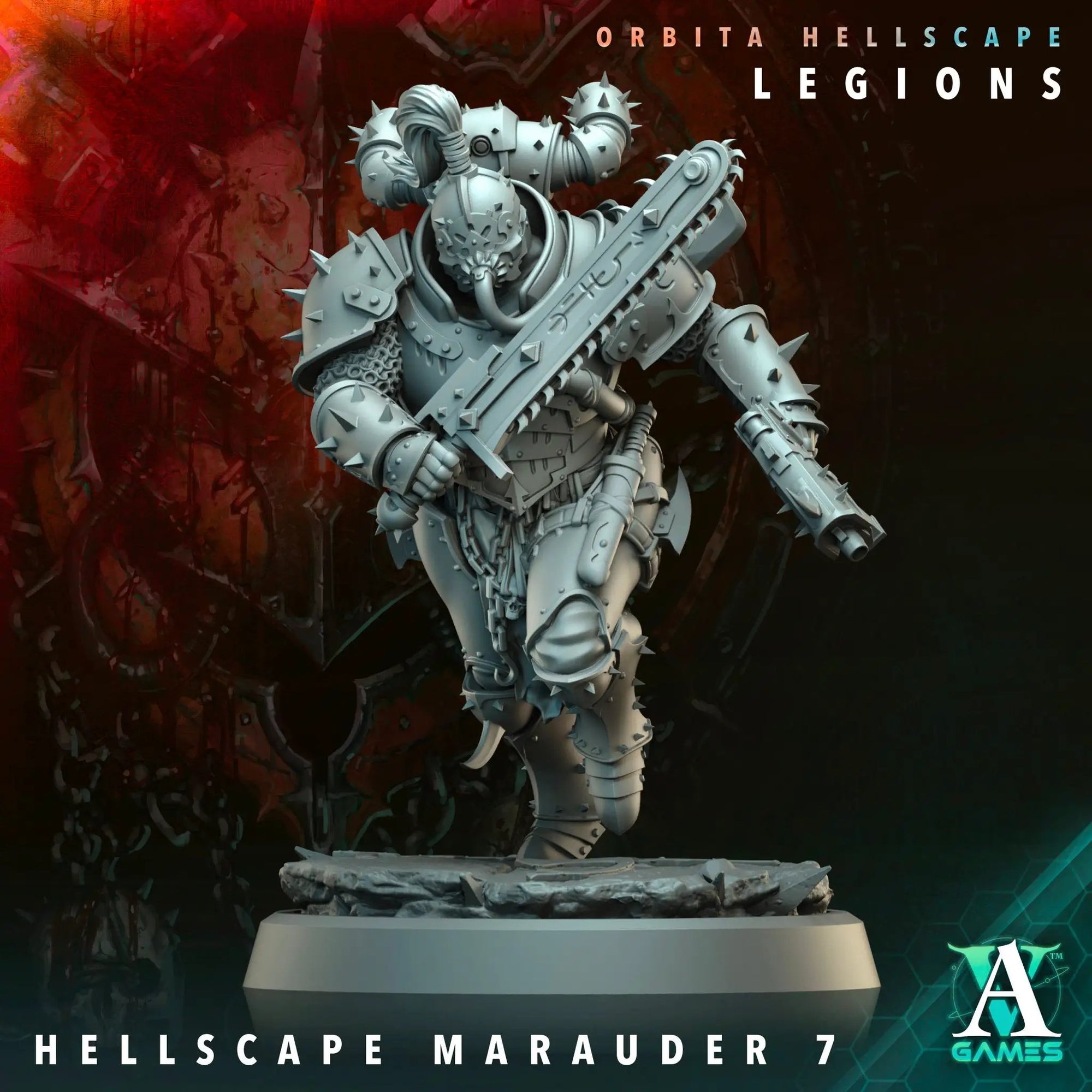 3D Printed Hellscape Marauder by Archvillain Games by Last Hope Miniatures