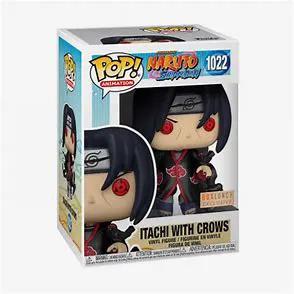Itachi Uchiha figure with crows from Naruto, detailed sculpture by THE MIGHTY HOBBY SHOP, showcasing his iconic pose and dark cloak.