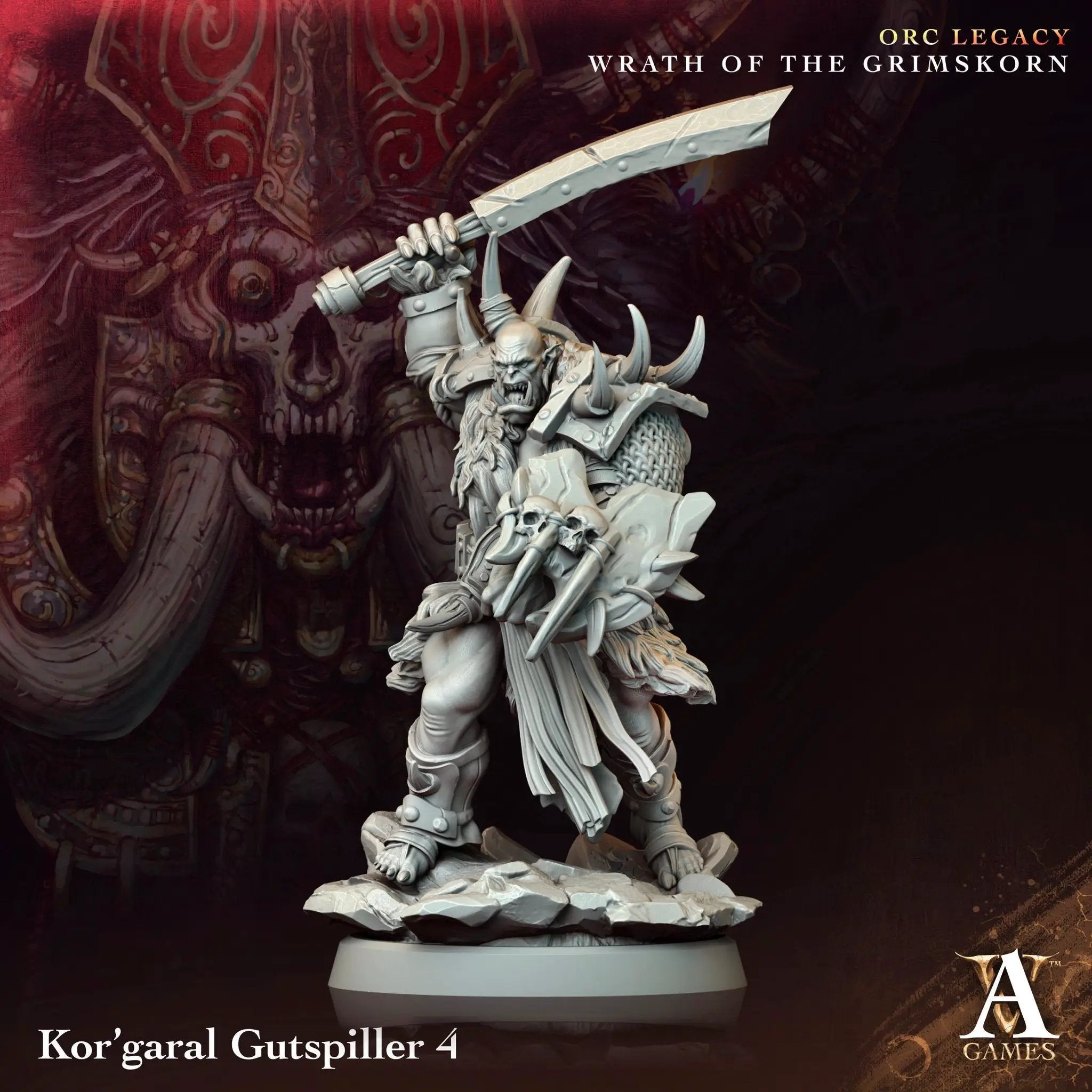 3D Printed Kor'Garal Gutspiller by Archvillain Games by Last Hope Miniatures