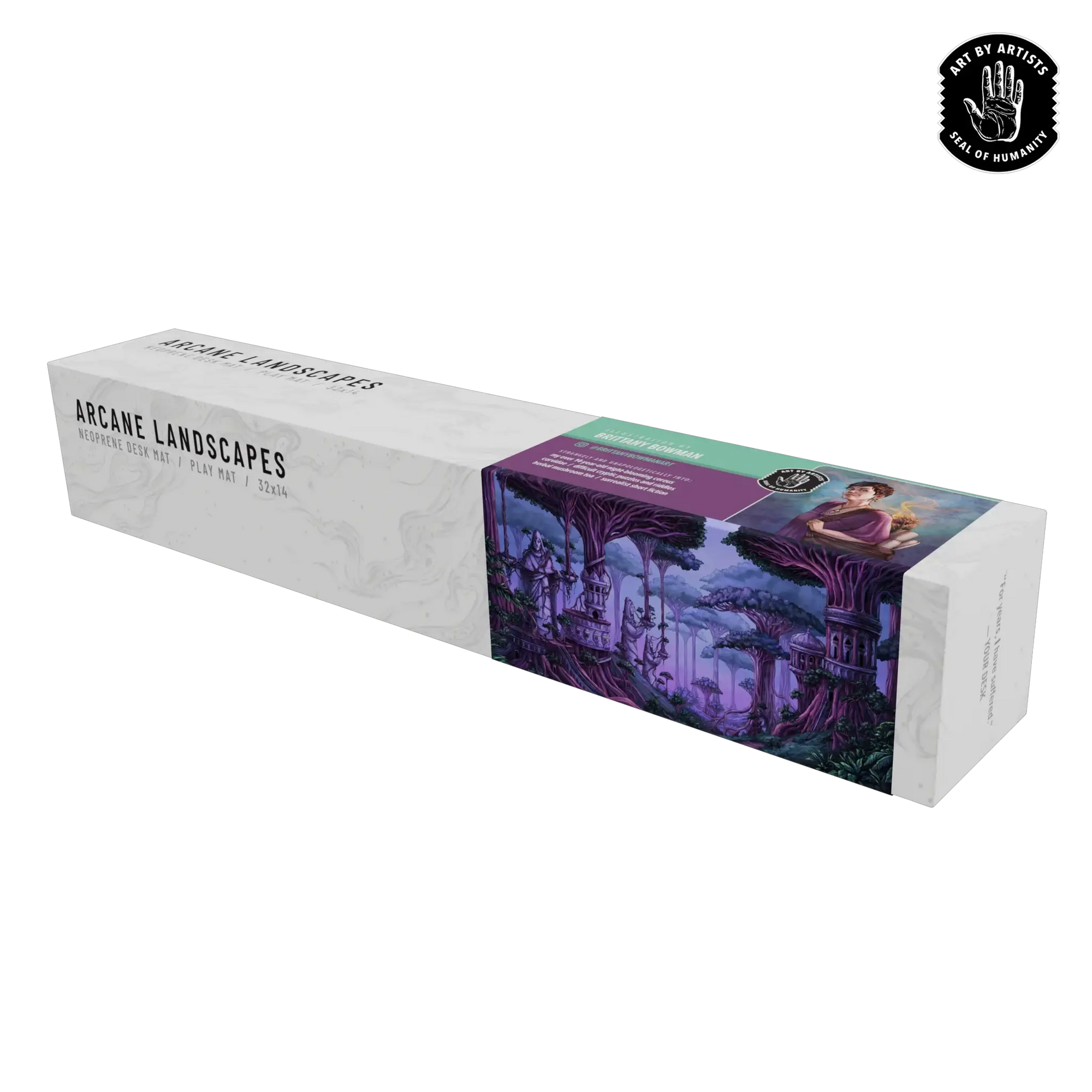 Curator™ Arcane Landscapes: The Mezzanines board game box art showing mystical landscape artwork and fantasy-themed design.