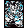 Set of 70 Bandai One Piece Card Game Enel official sleeves, colorful protective card sleeves for collectible card games.