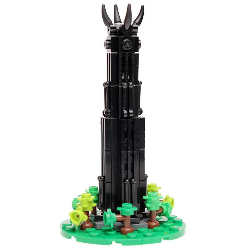 Dark Wizard Tower Building Set made using LEGO parts by B3 Customs