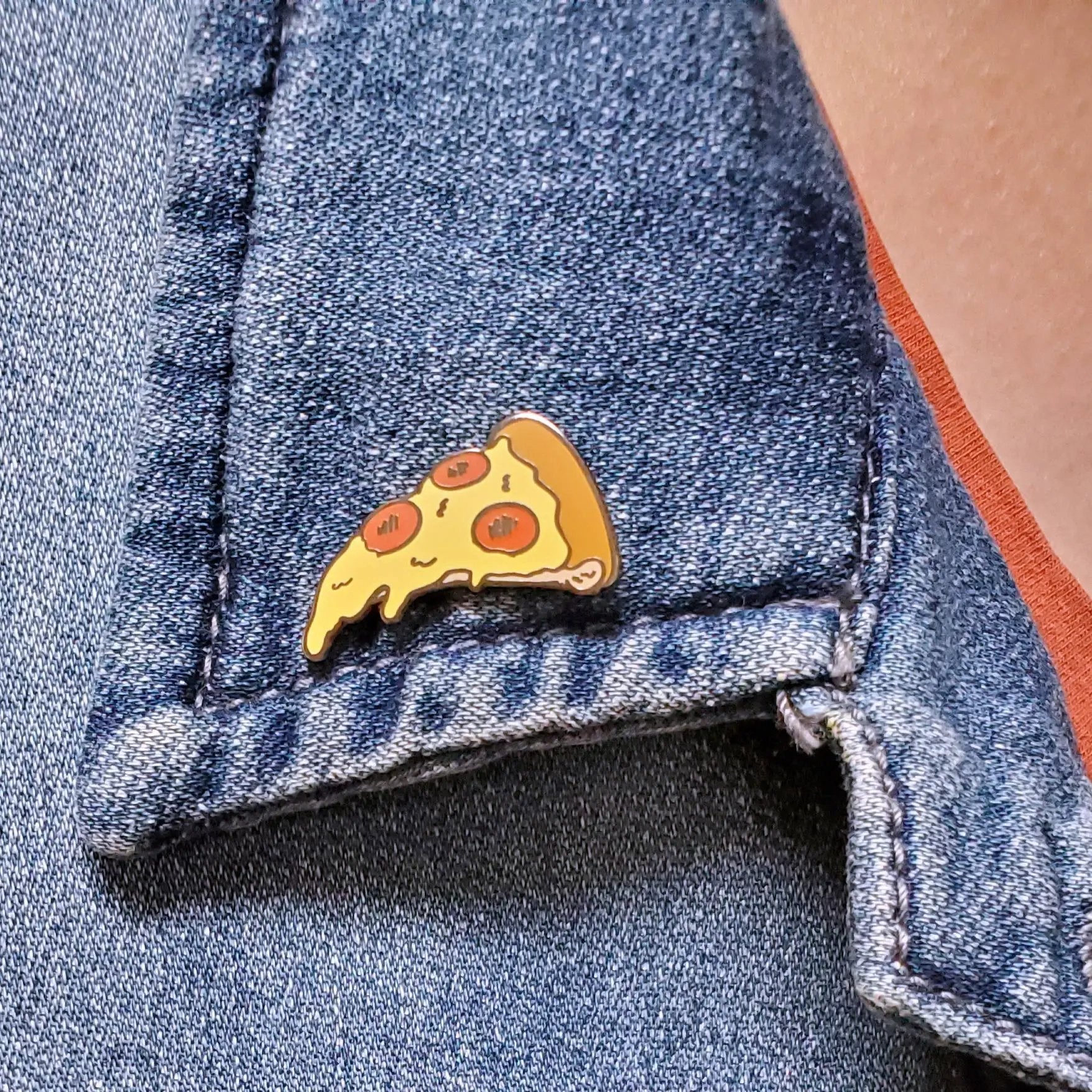 Pizza Slice Pin by Kolorspun